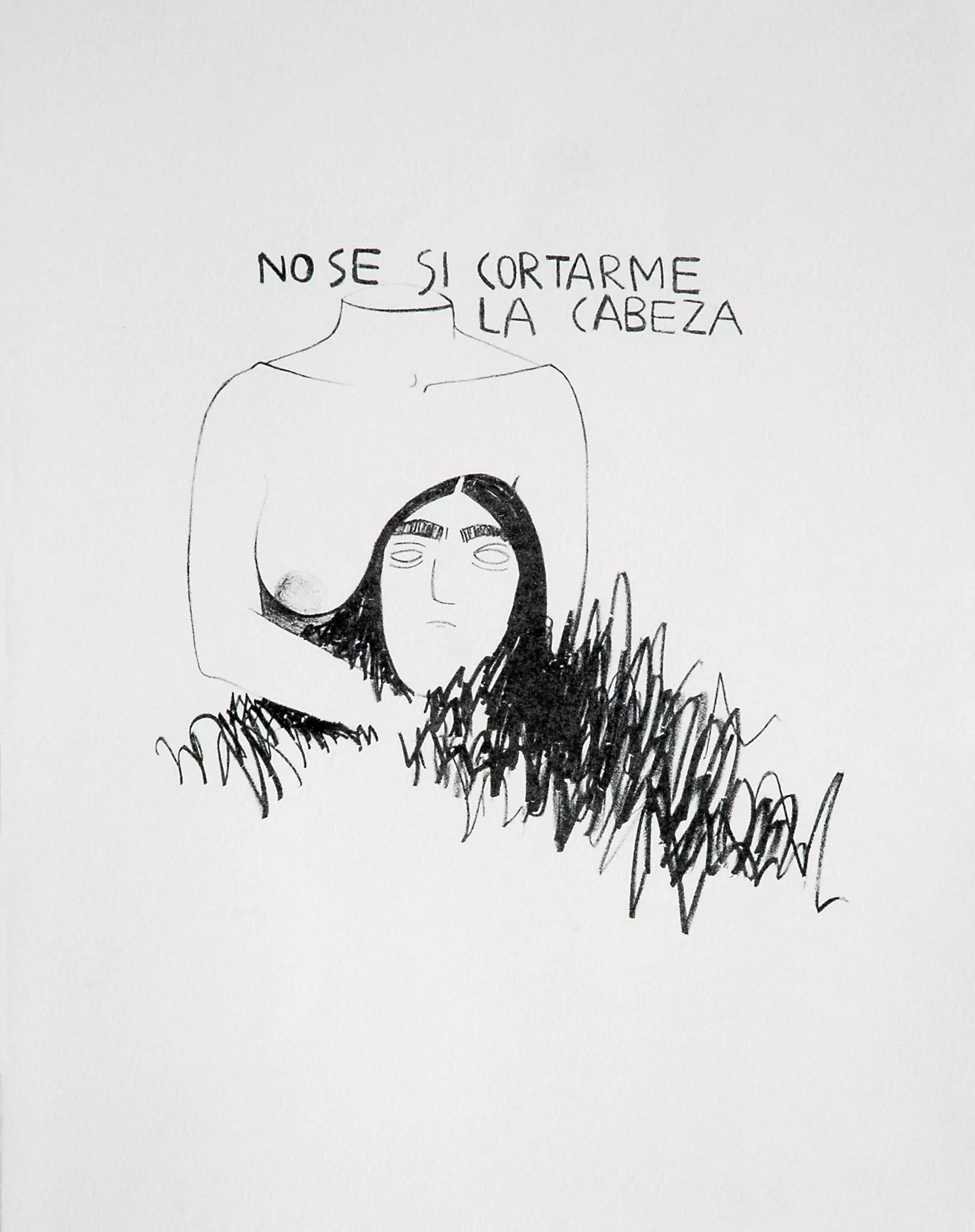 No sé si cortarme la cabeza / I don't know whether to cut my head off